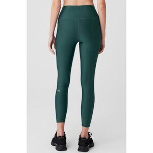 Alo 7/8 High-Waist Airlift Leggings Midnight Green Hi-Rise Waisted Tights Skinny
